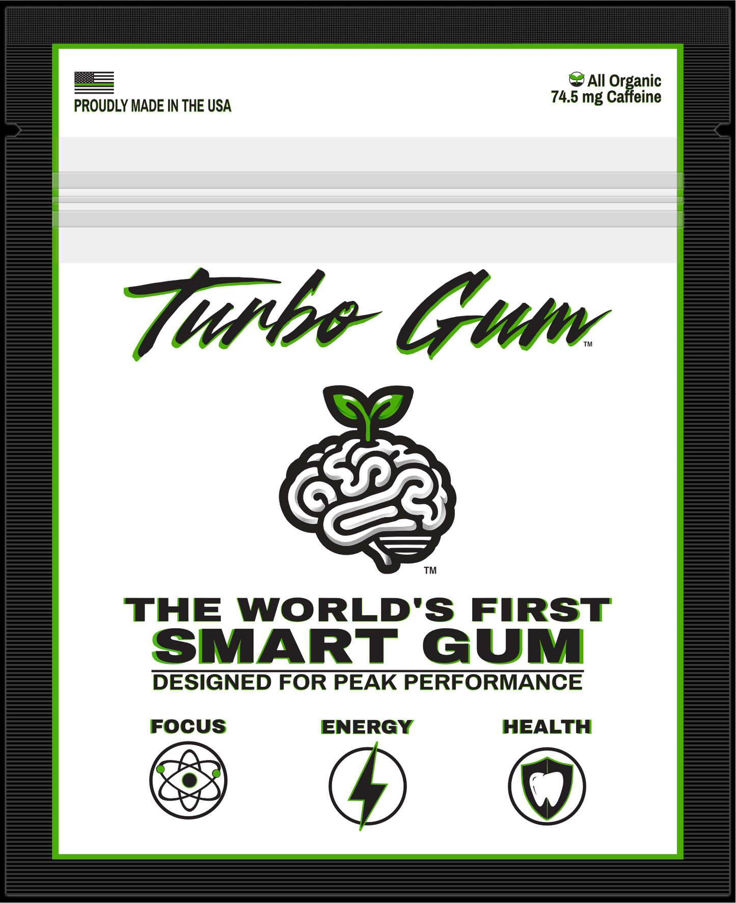 Turbo Gum – Smart Gum™ Matte Pouch (30 pieces)