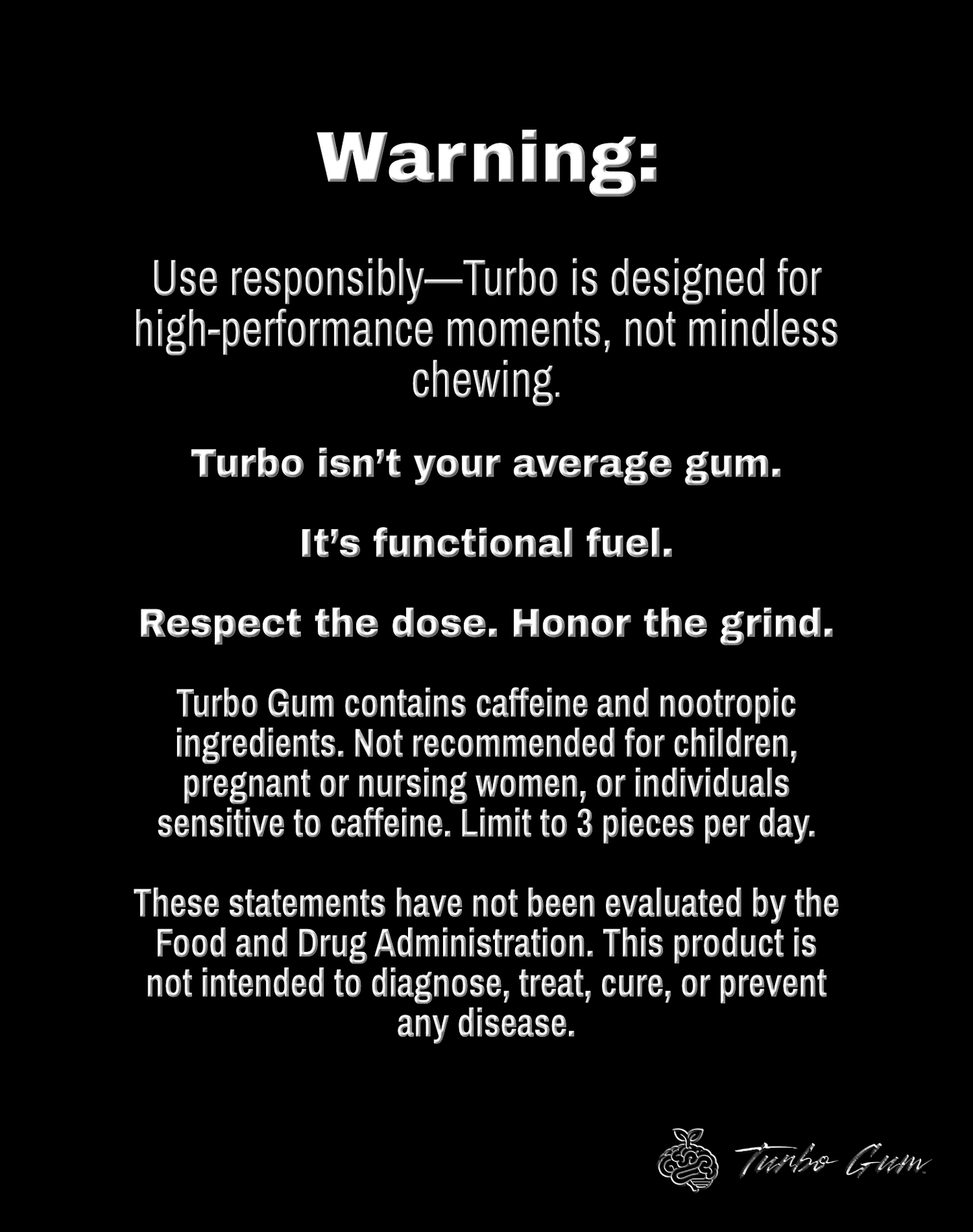 Turbo Gum – Smart Gum™ Matte Pouch (30 pieces)