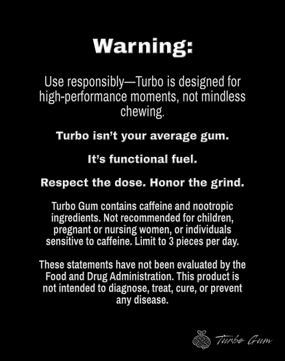 Turbo Gum – Smart Gum™ Matte Pouch (30 pieces)